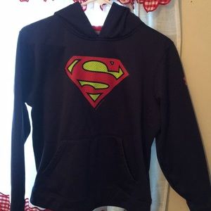 UNDER ARMOUR YOUTH LARGE SUPERMAN HOODIE